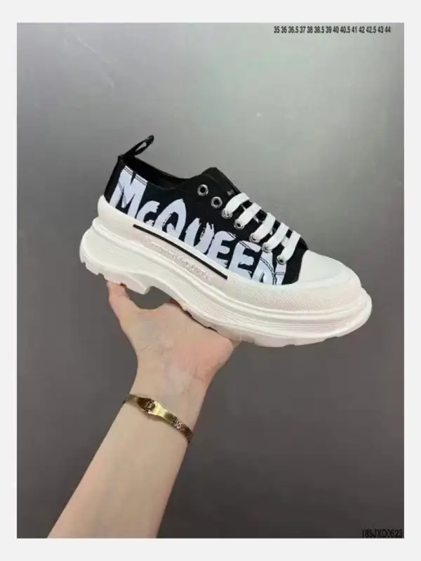 Canvas Large Letters Black White