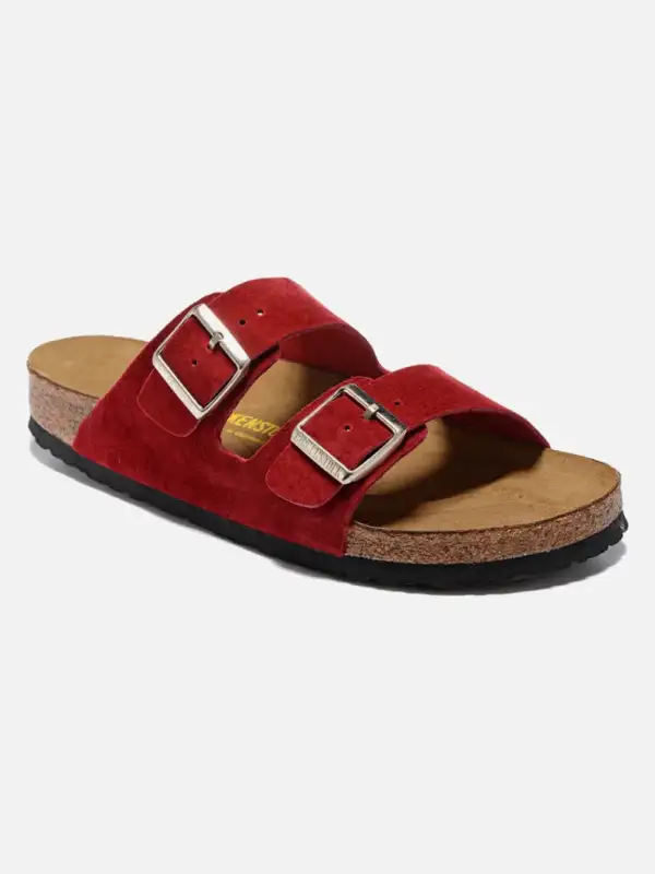 Two-Strap Fur Slide